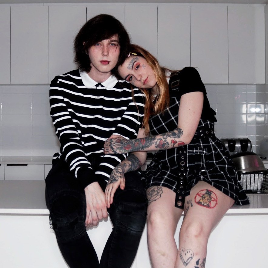 Caleb Finn with his Girlfriend Soup (xlilsoup)