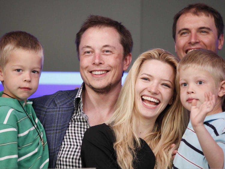  Xavier Musk with his Family