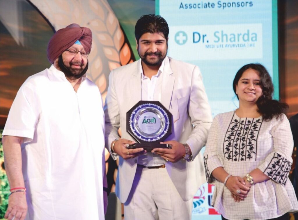 Awarded by Honourable Chief Minister of Punjab Respected Capt. Amrinder Singh