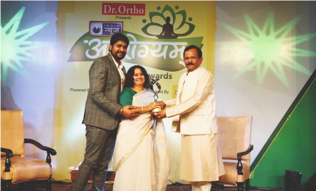 Awarded by Shripad Naik Ayush Minister