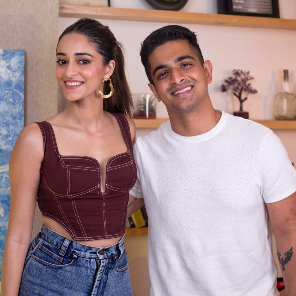 Ranveer Allahbadia with Ananya Panday